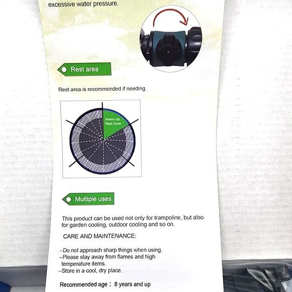 ArtBeck (Amazon) 39ft.Blue Trampoline Sprinkler - Picture 4 of 6